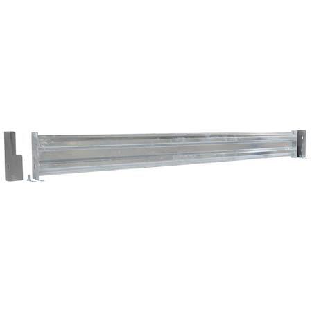 Vestil Drop-In Style Guard Rail 9 Ft Galvanized GR-F2R-DI-9-HDG